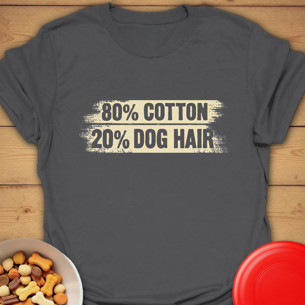 80% Cotton, 20% Dog Hair