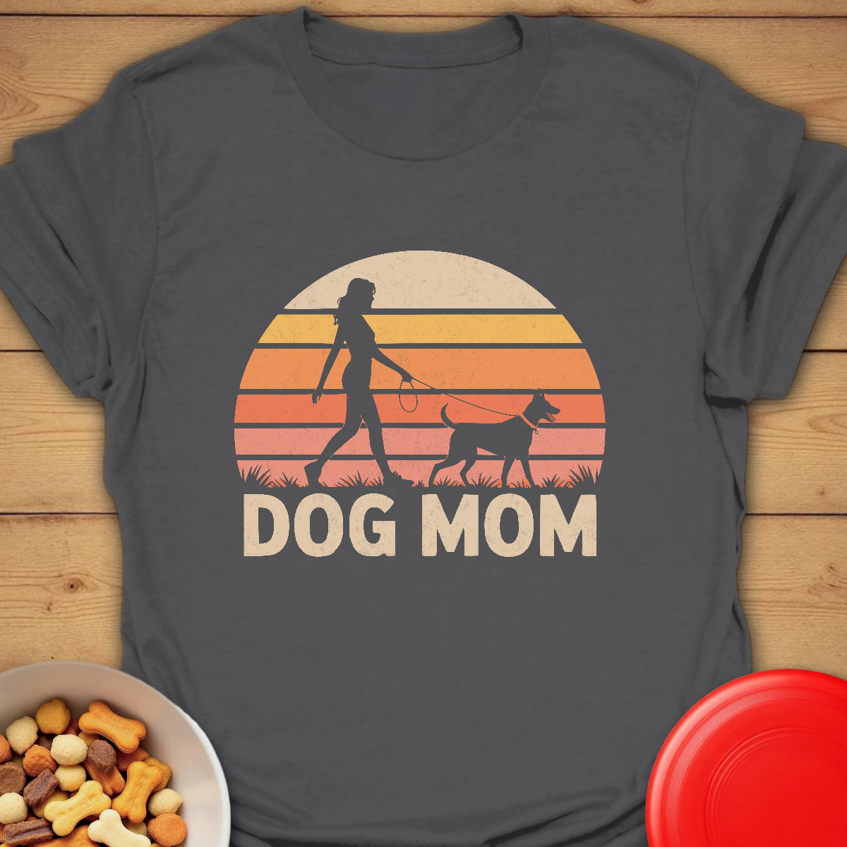 Retro Sunset Dog Mom