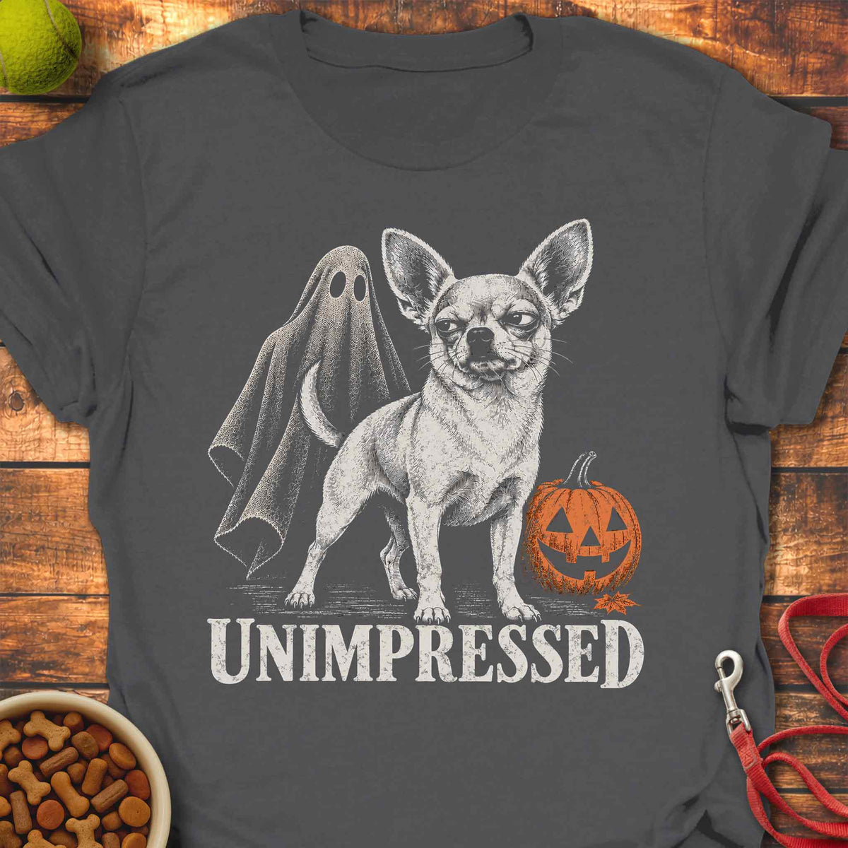 Unimpressed Chihuahua Halloween T-Shirt