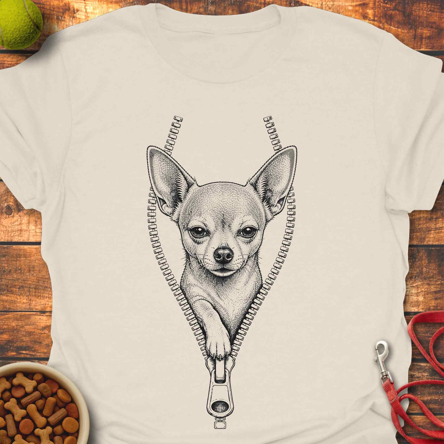 Chihuahua Unzipped T-Shirt