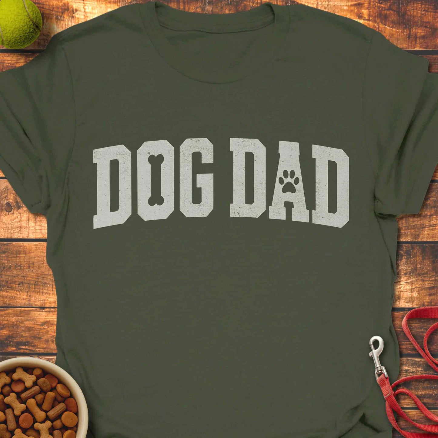 Vintage College Dog Dad Shirt