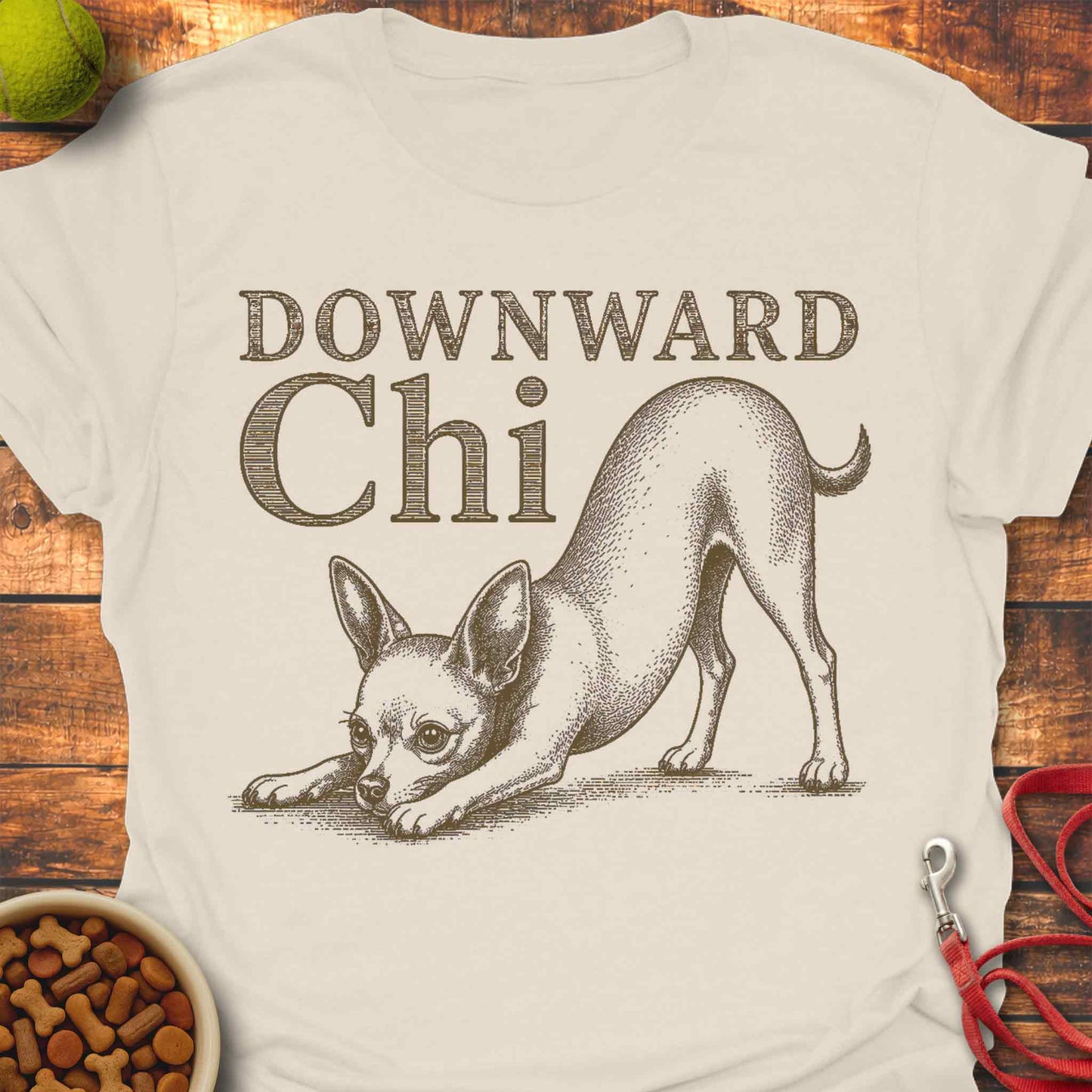 Downward Chi Chihuahua T-Shirt