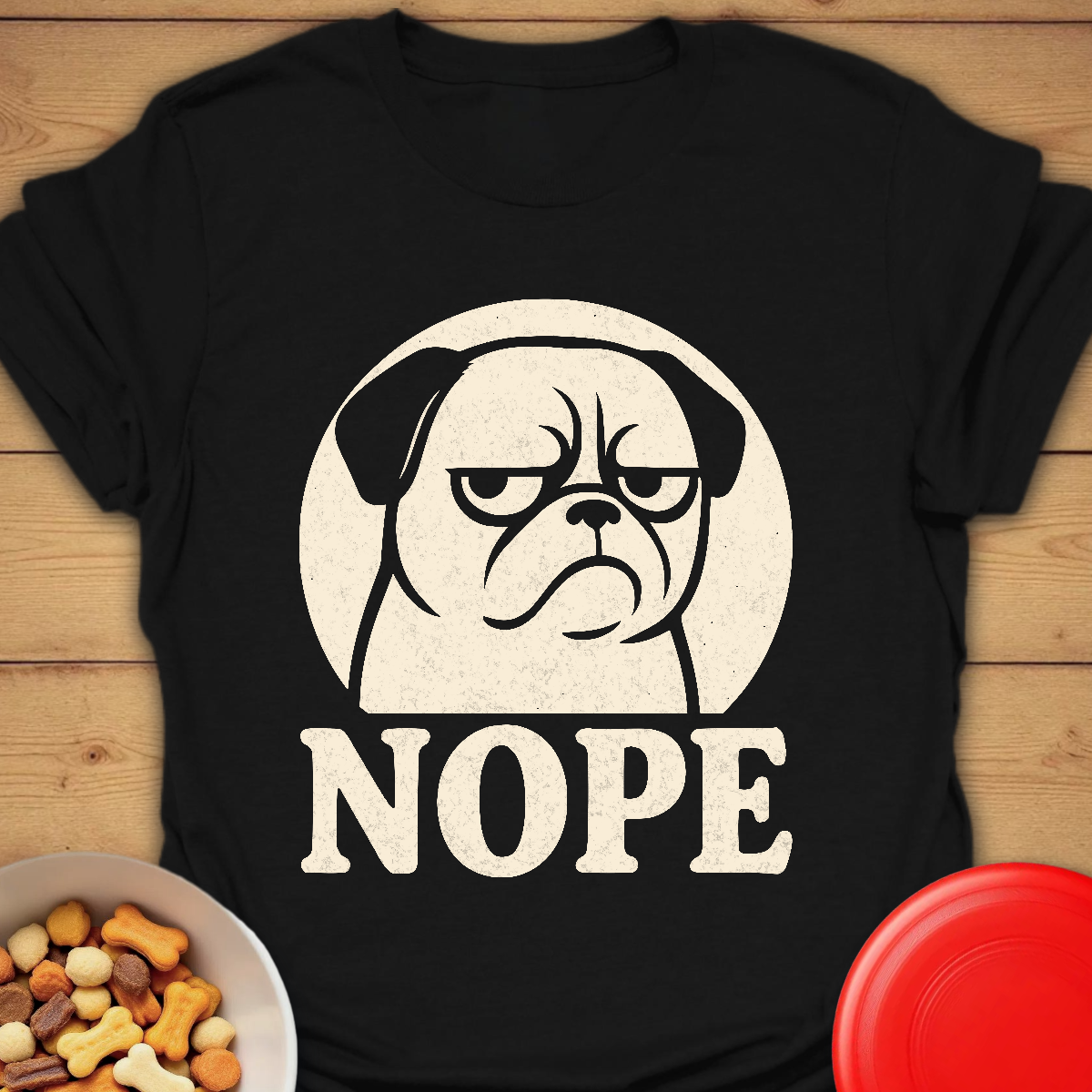 Grumpy Pug Says Nope