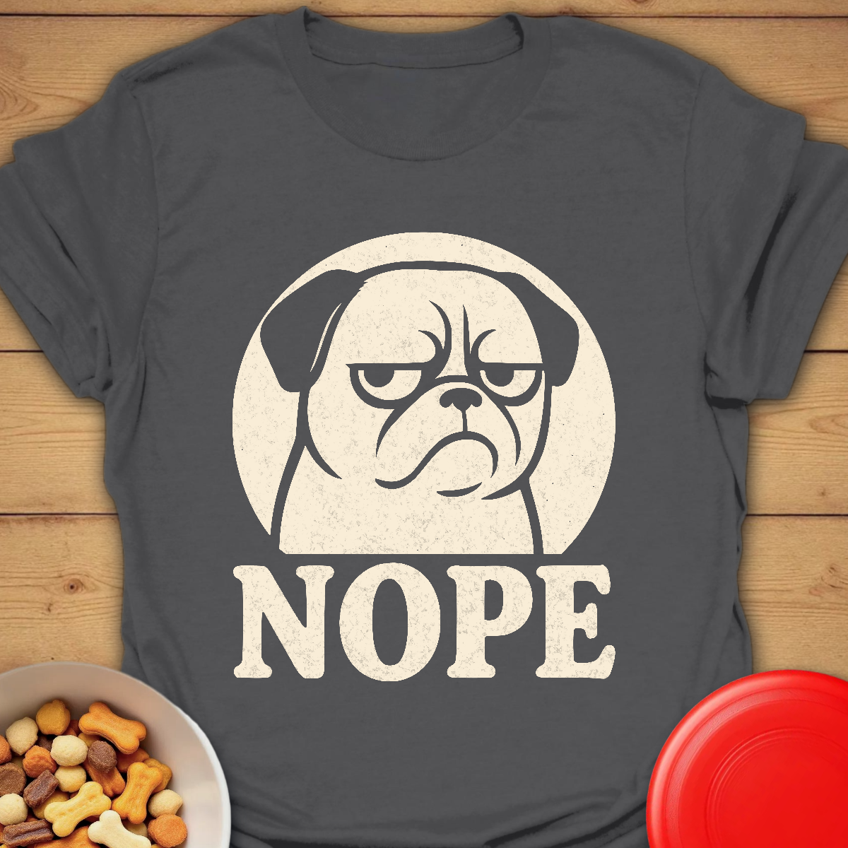 Grumpy Pug Says Nope