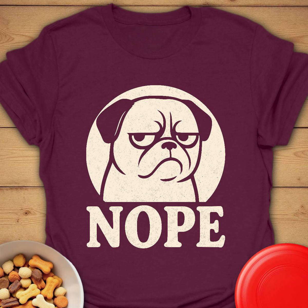 Grumpy Pug Says Nope