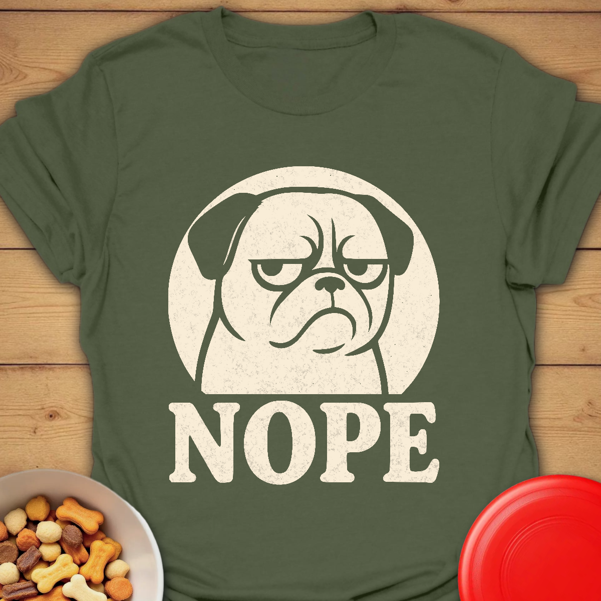 Grumpy Pug Says Nope