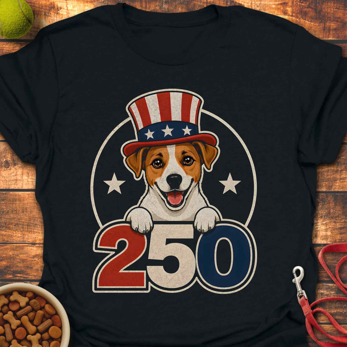 Jack Russell Uncle Sam 250 T-Shirt