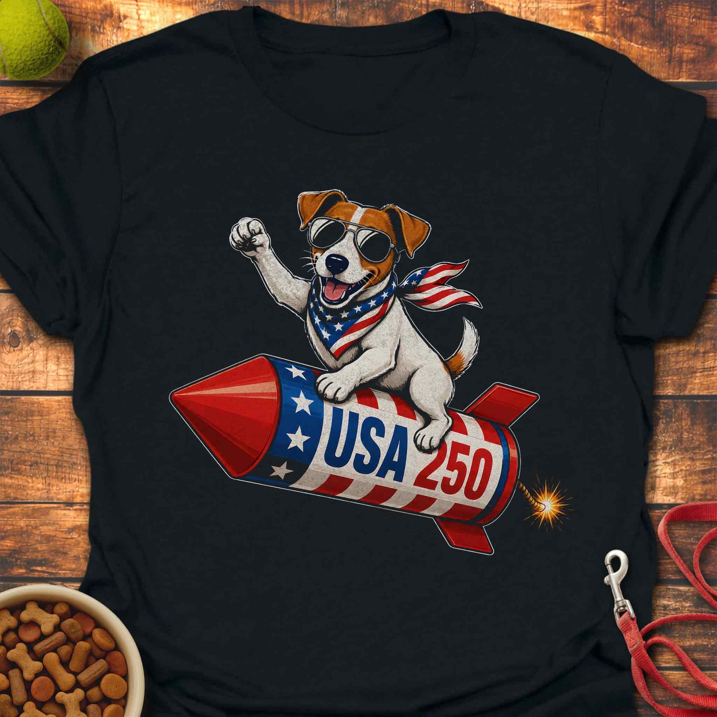 USA 250 Jack Russel T-Shirt