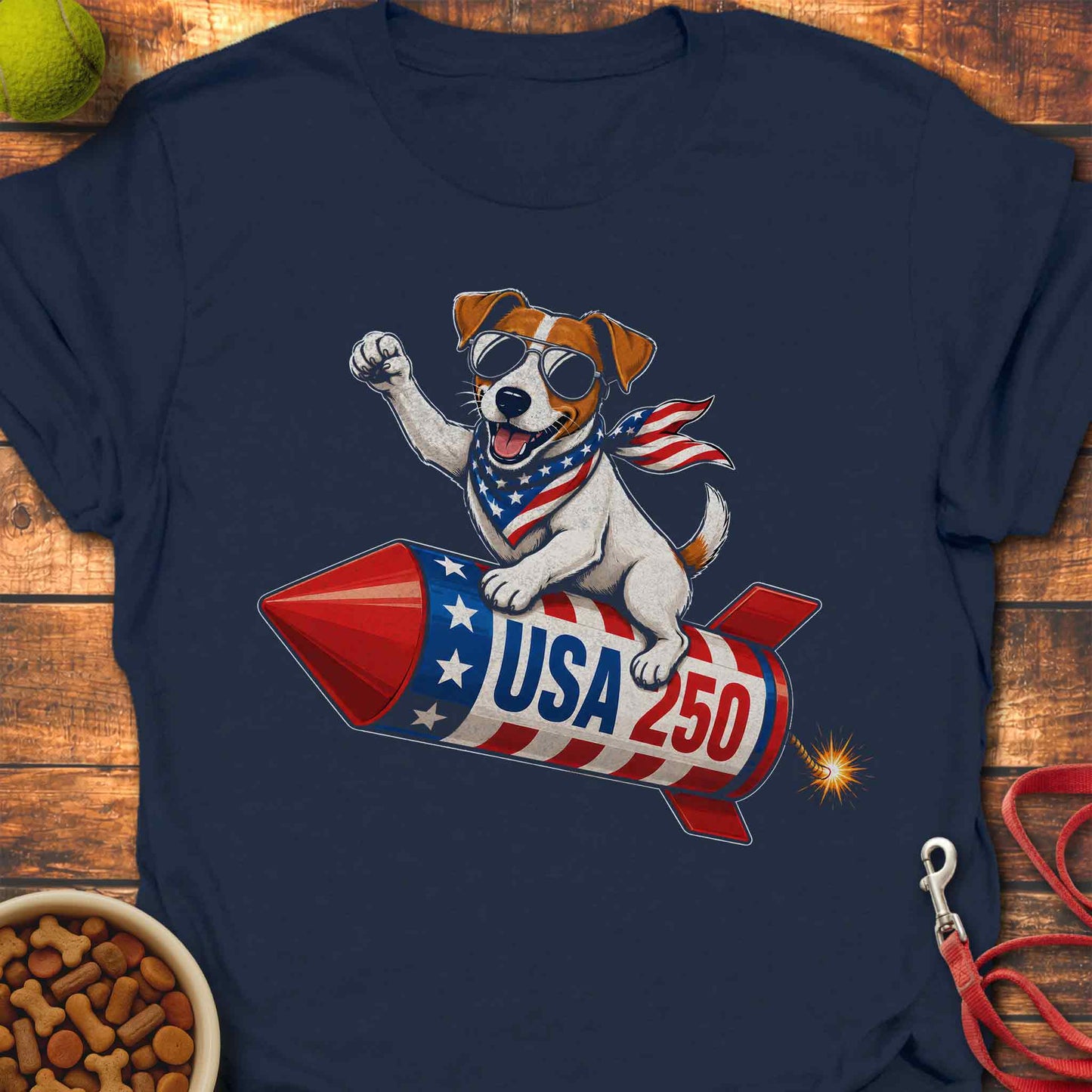 USA 250 Jack Russel T-Shirt