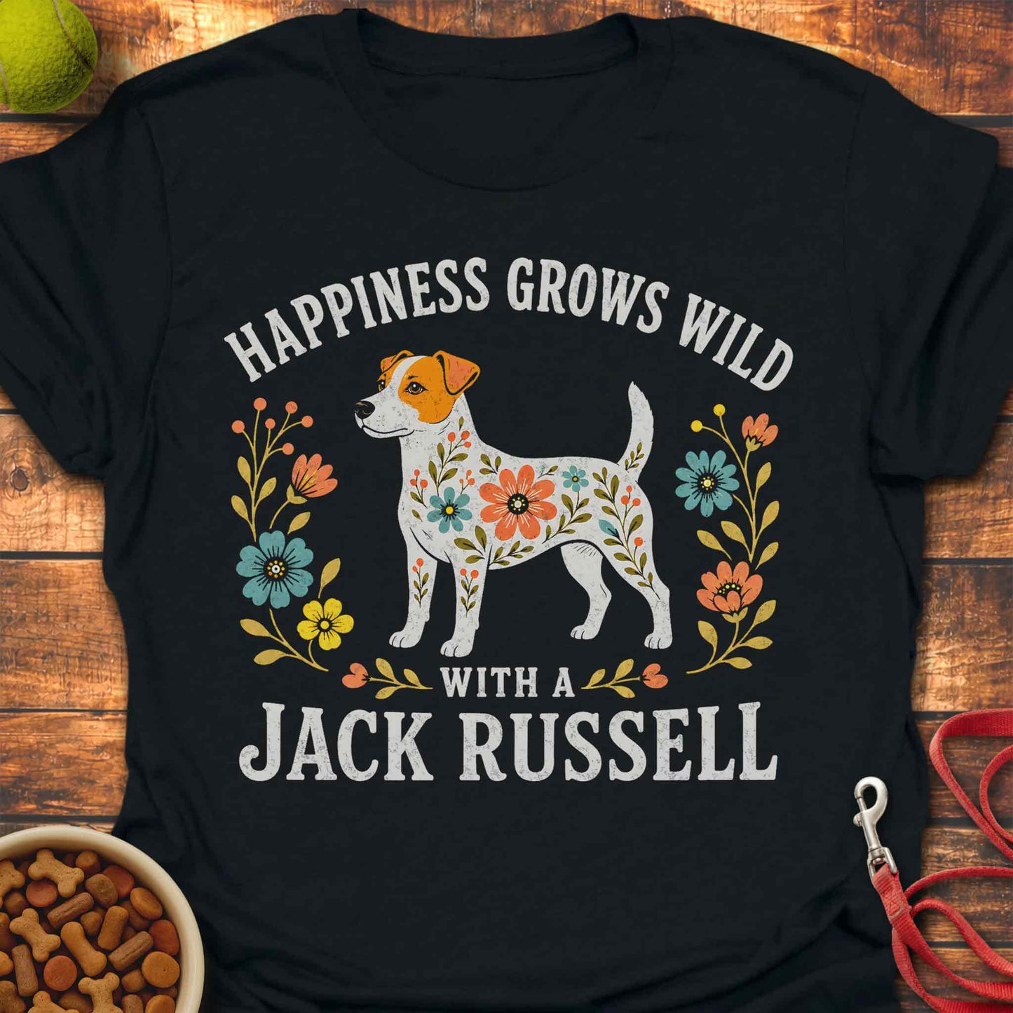 Wildflower Jack Russell T-shirt