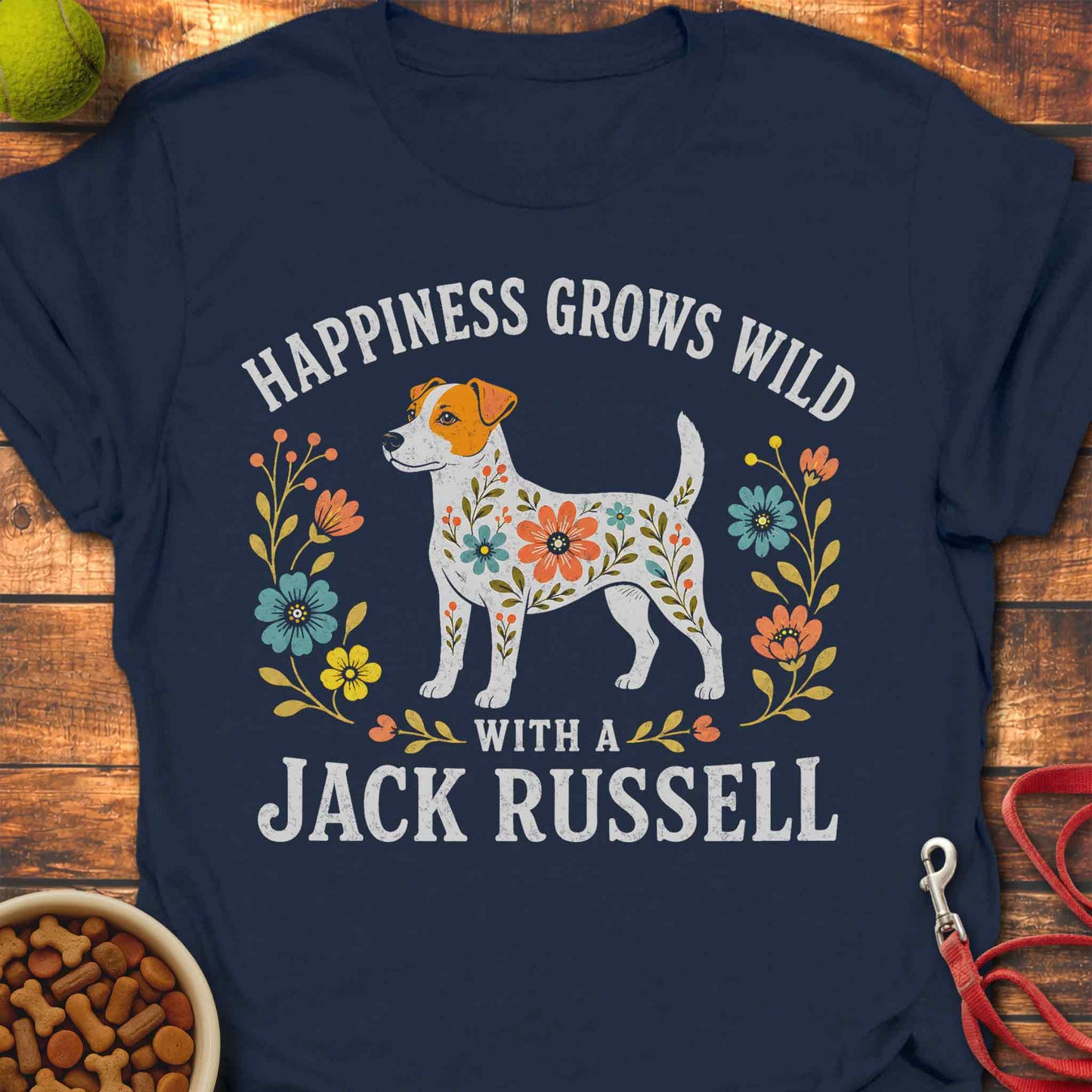 Wildflower Jack Russell T-shirt