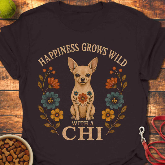 Floral Chihuahua T-Shirt