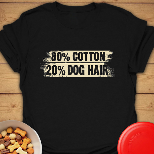 80% Cotton, 20% Dog Hair