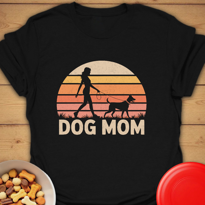 Retro Sunset Dog Mom