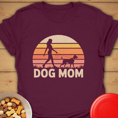 Retro Sunset Dog Mom