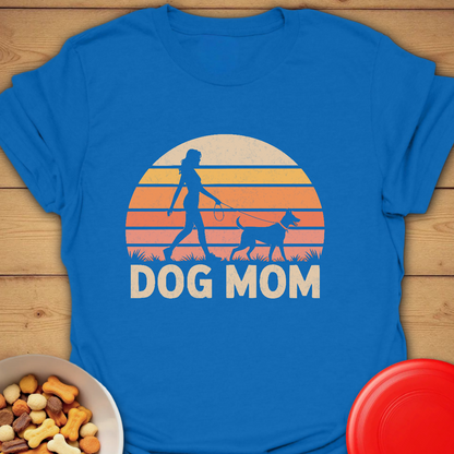Retro Sunset Dog Mom