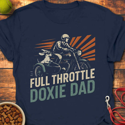 Dachshund Dad Biker Tee