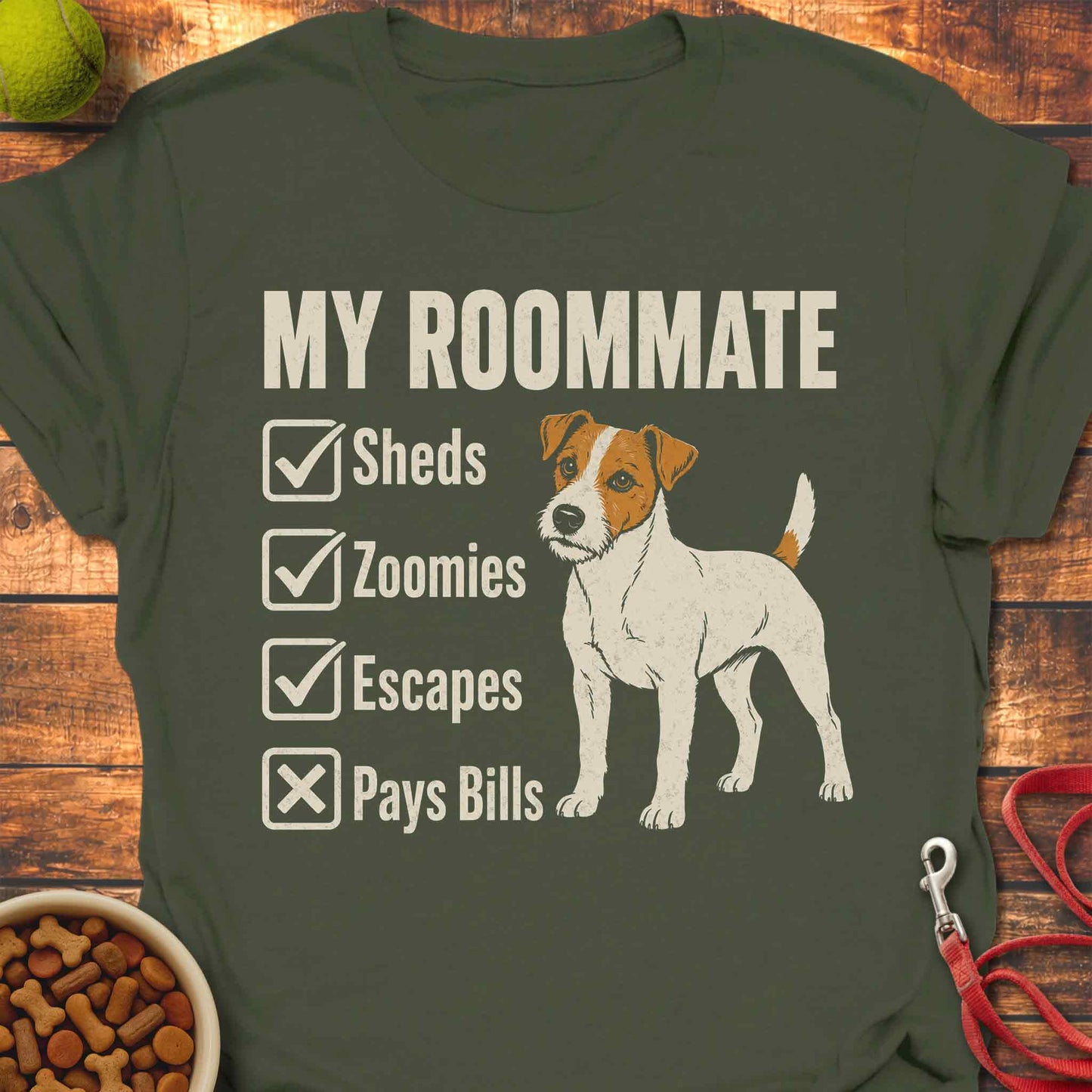 Jack Russell Roommate T-shirt