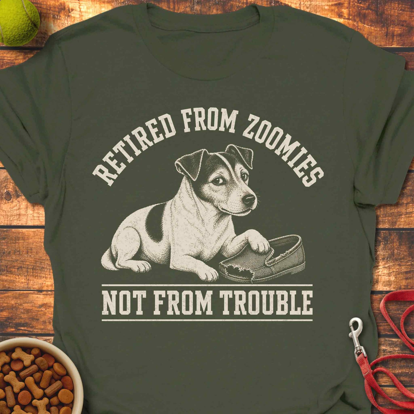 Retired From Zoomies JRT T-Shirt