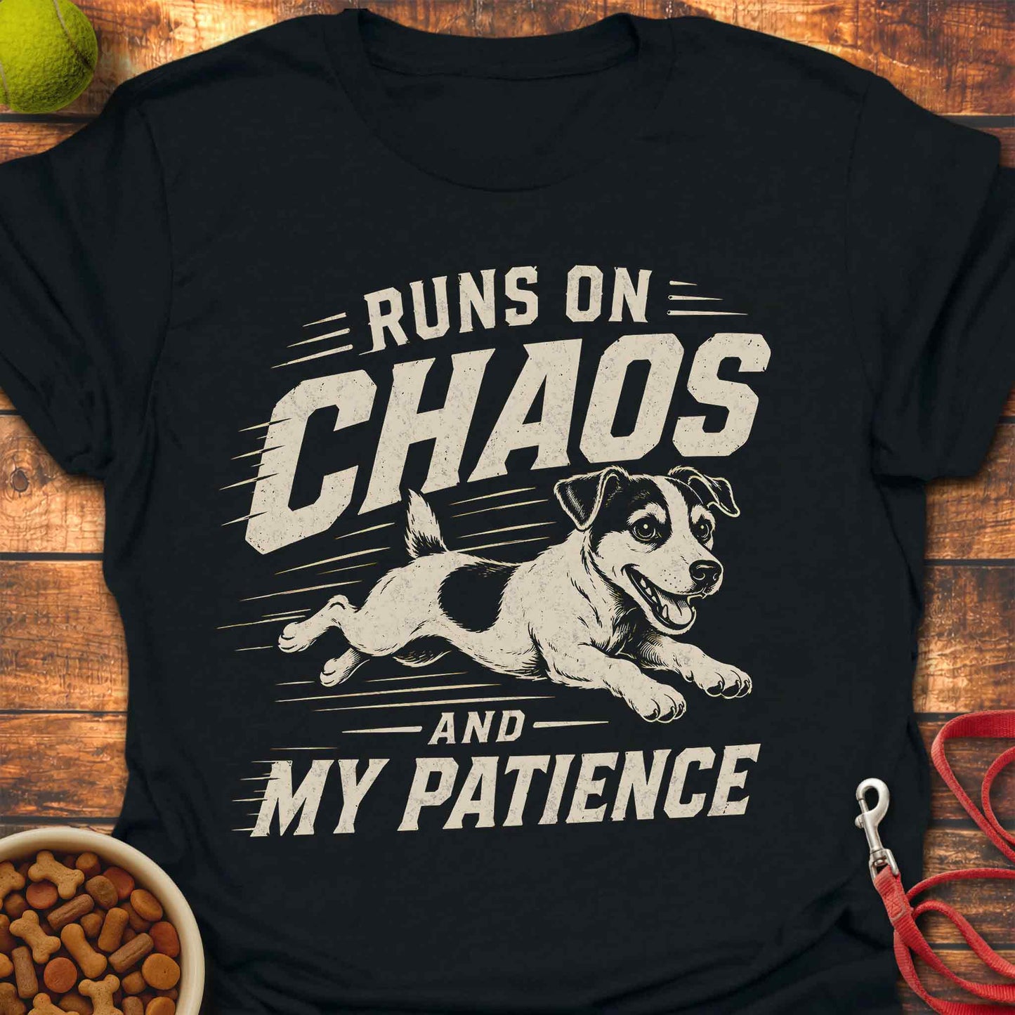 Jack Russell Runs On Chaos T-Shirt