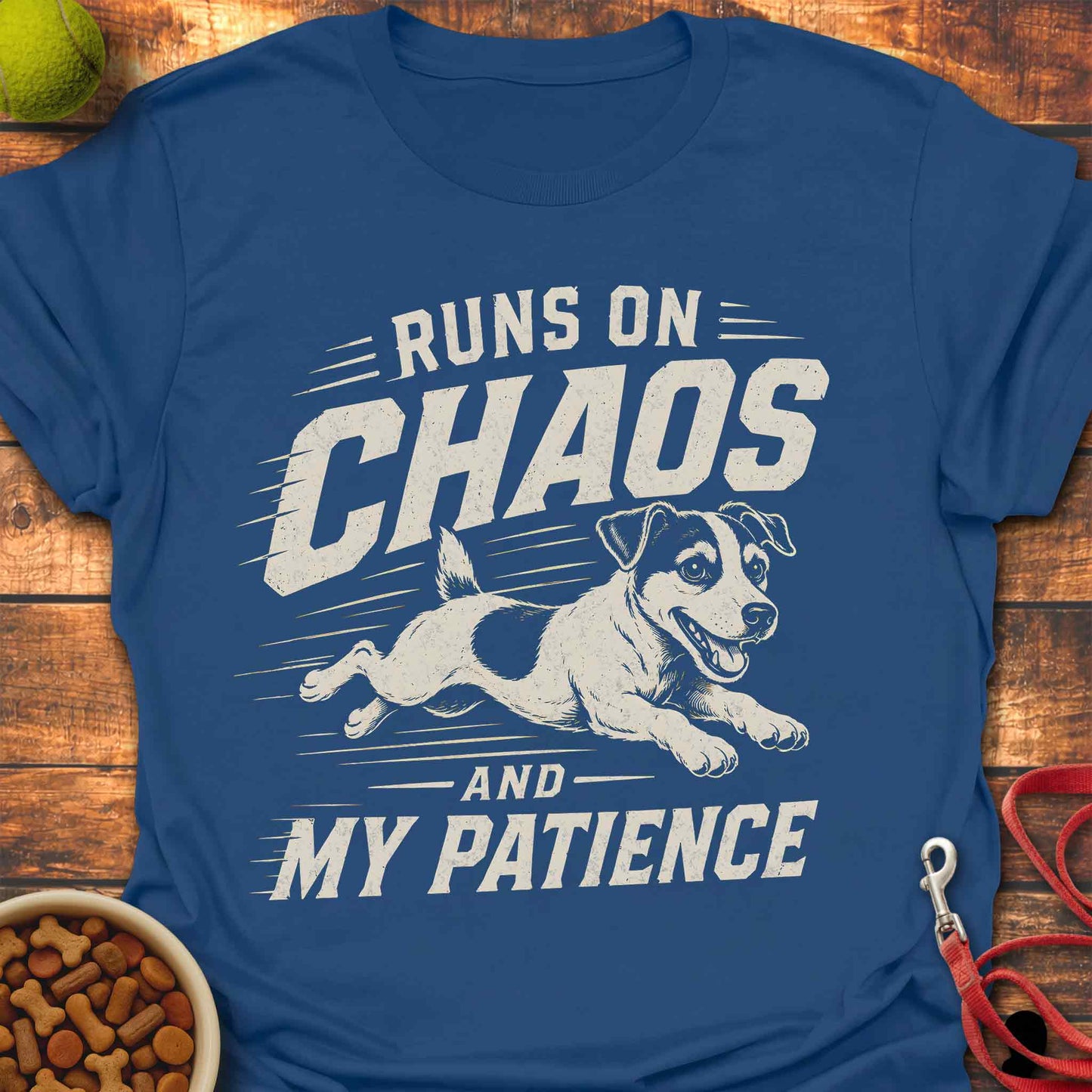 Jack Russell Runs On Chaos T-Shirt