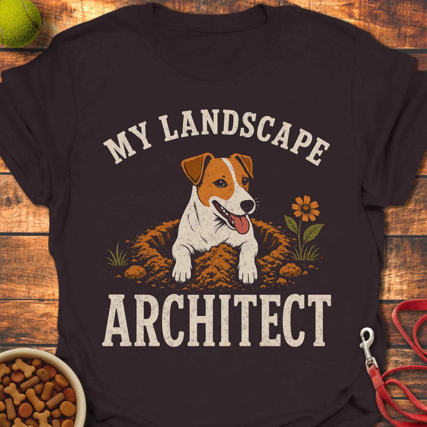 Jack Russell Landscape Architect T-Shirt