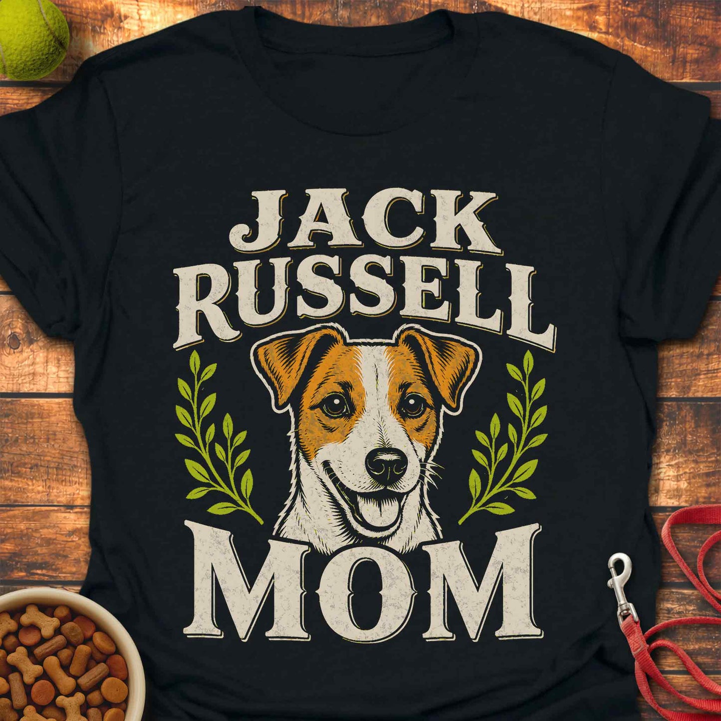 Jack Russell Mom Badge T-Shirt
