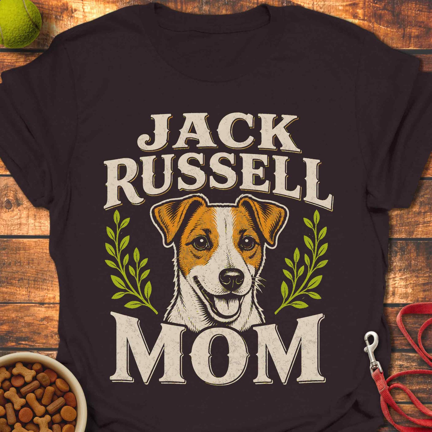 Jack Russell Mom Badge T-Shirt