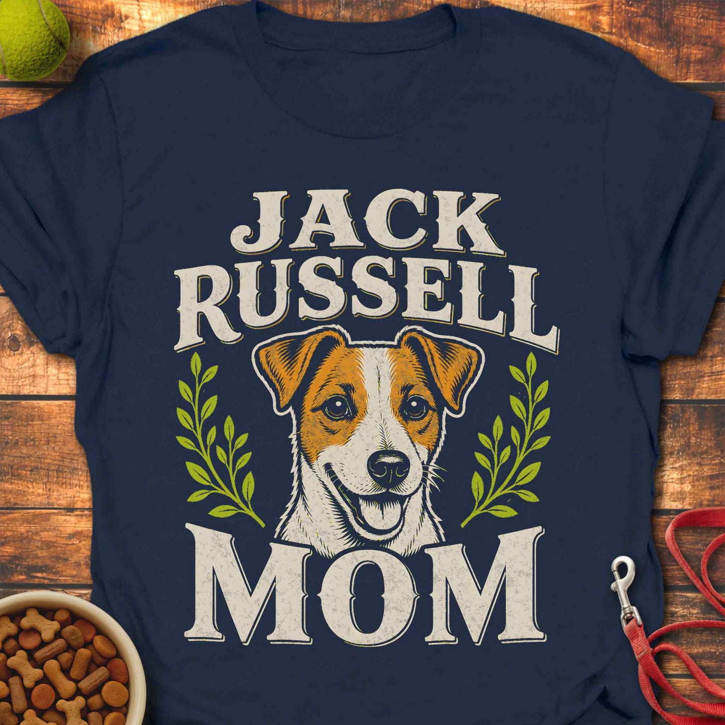 Jack Russell Mom Badge T-Shirt