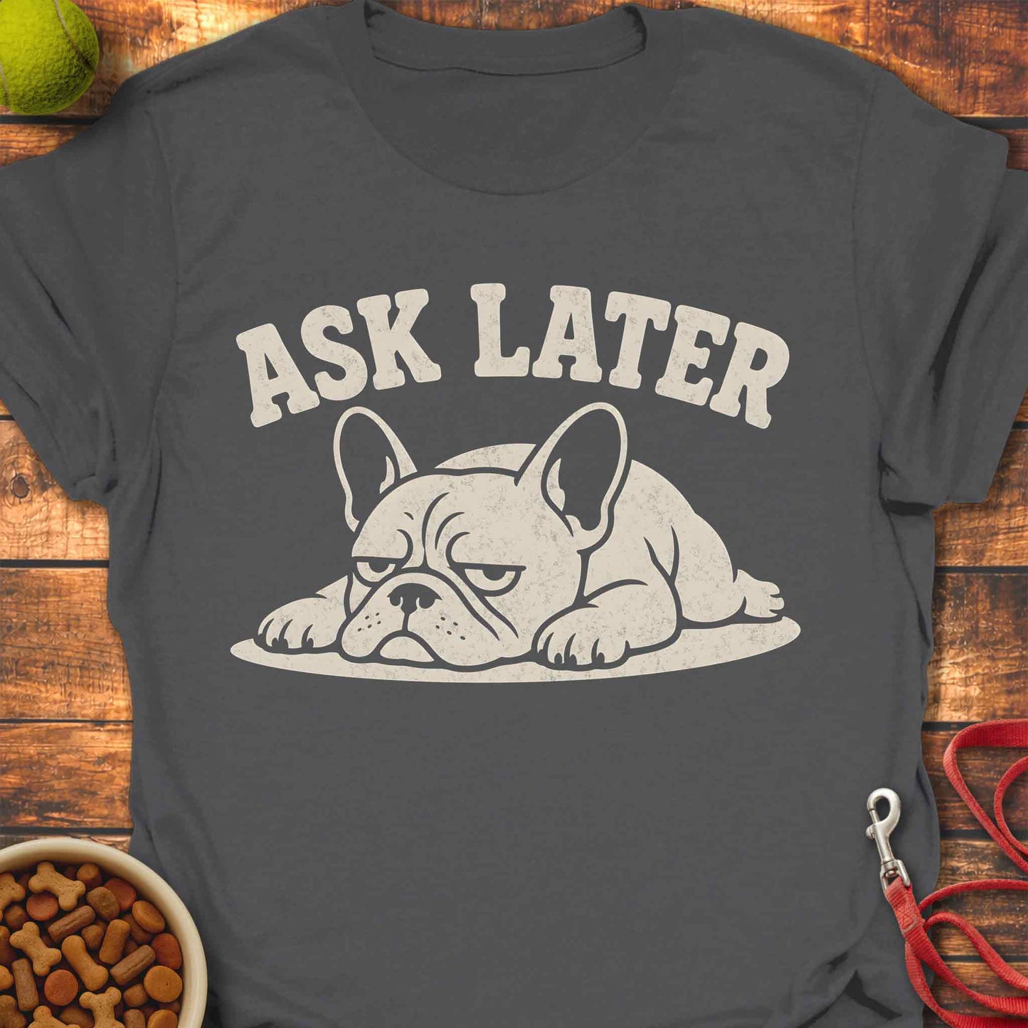 Ask Later French Bulldog T-shirt