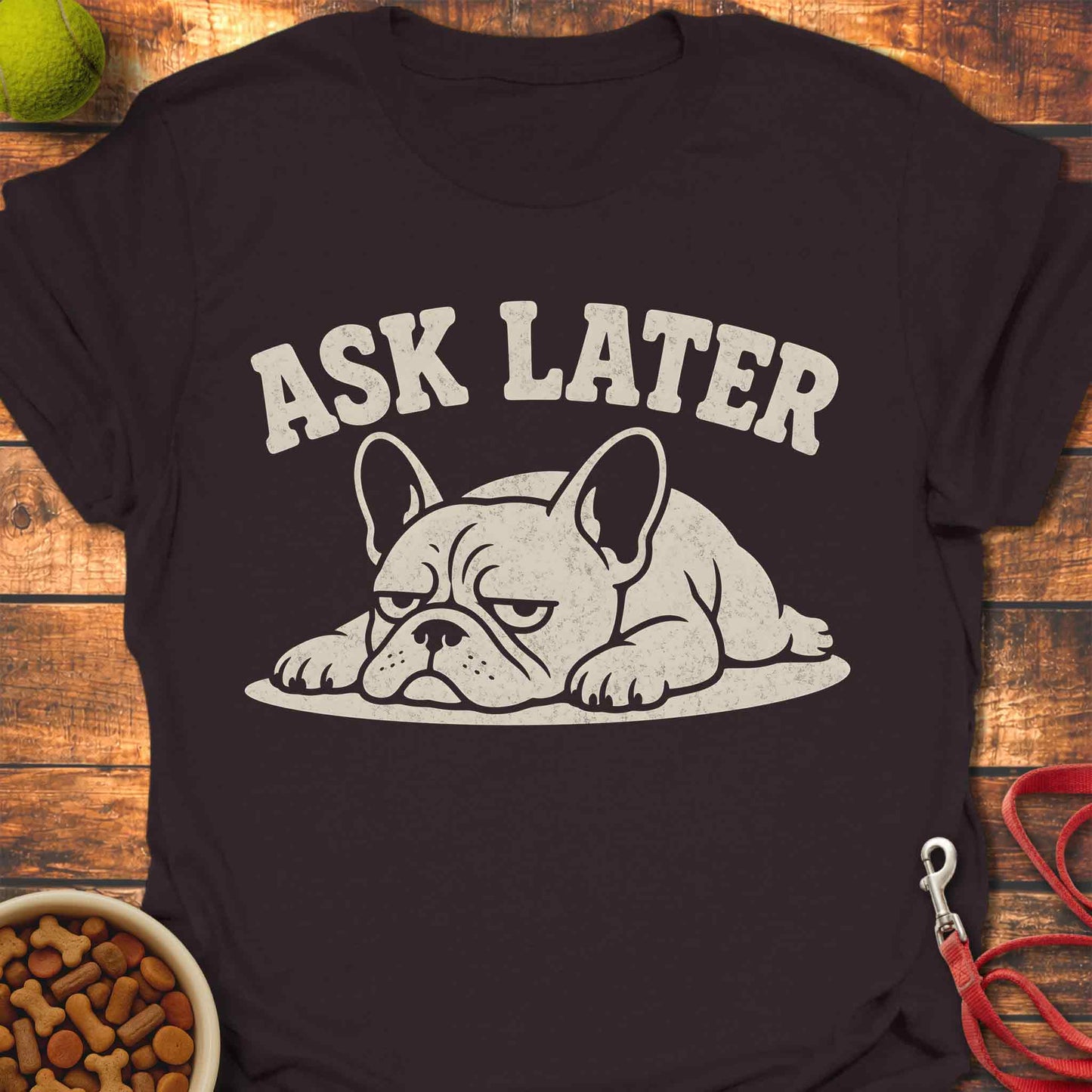 Ask Later French Bulldog T-shirt