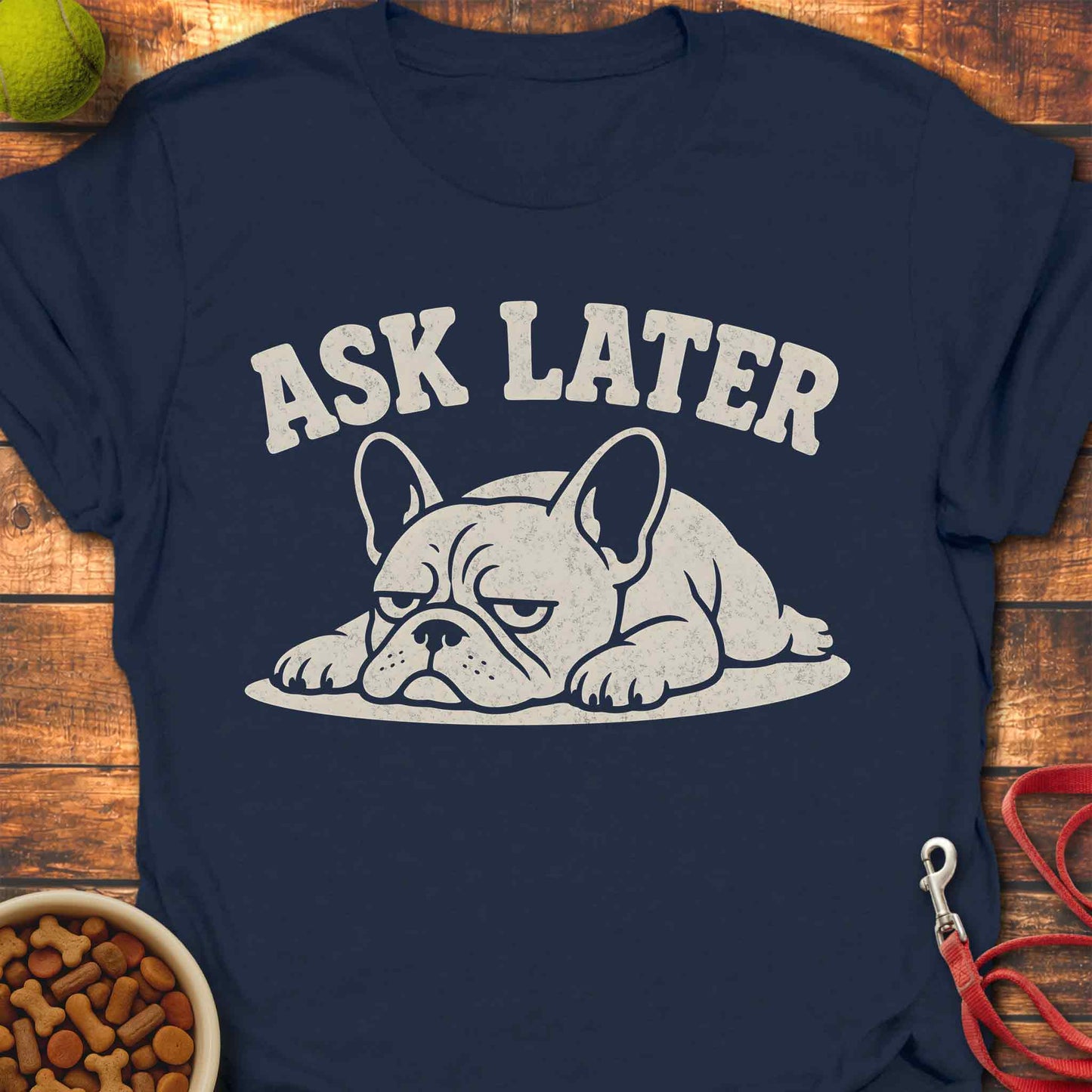 Ask Later French Bulldog T-shirt