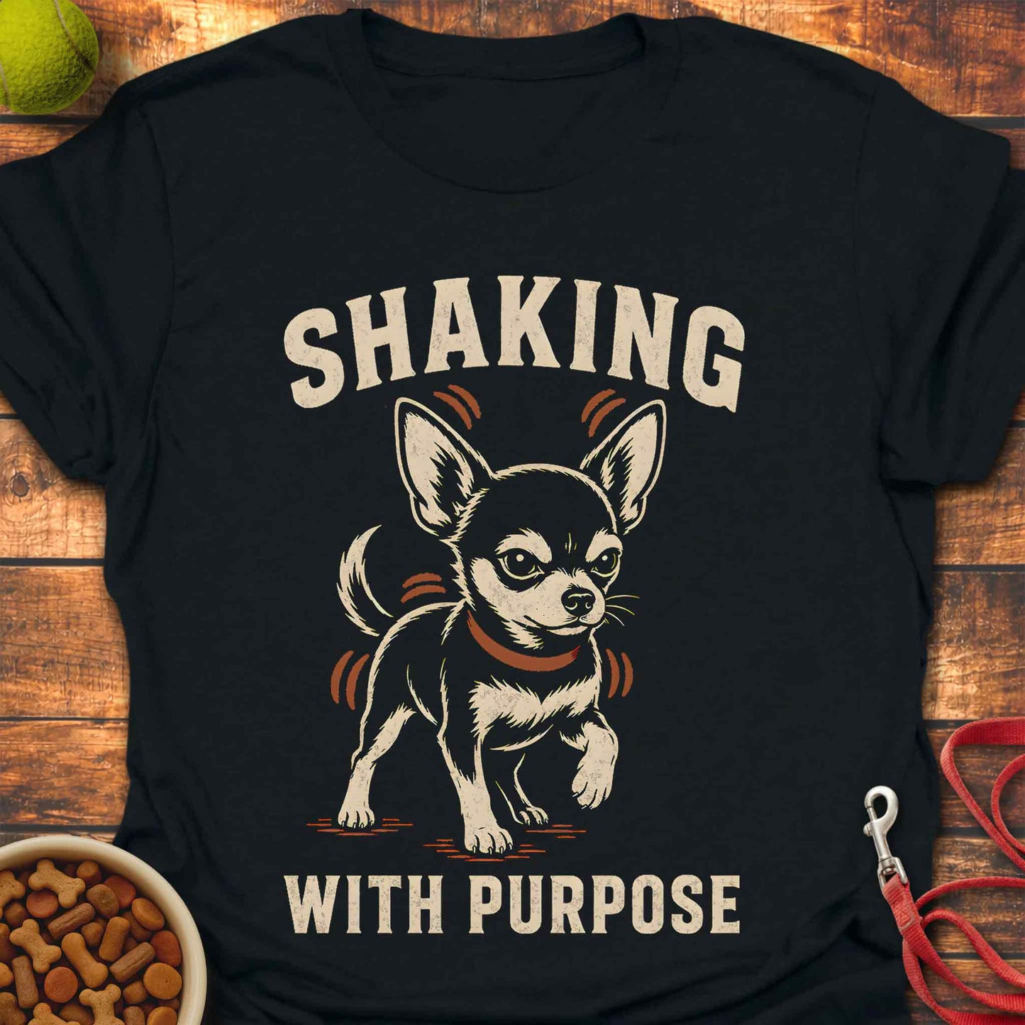 Shaking With Purpose - Chihuahua T-Shirt