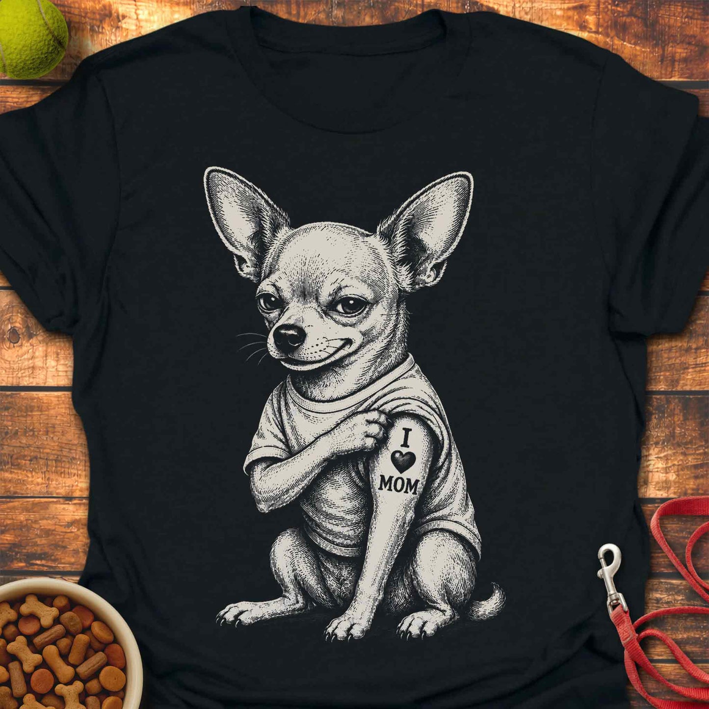 I 🖤 Mom Chihuahua T-Shirt