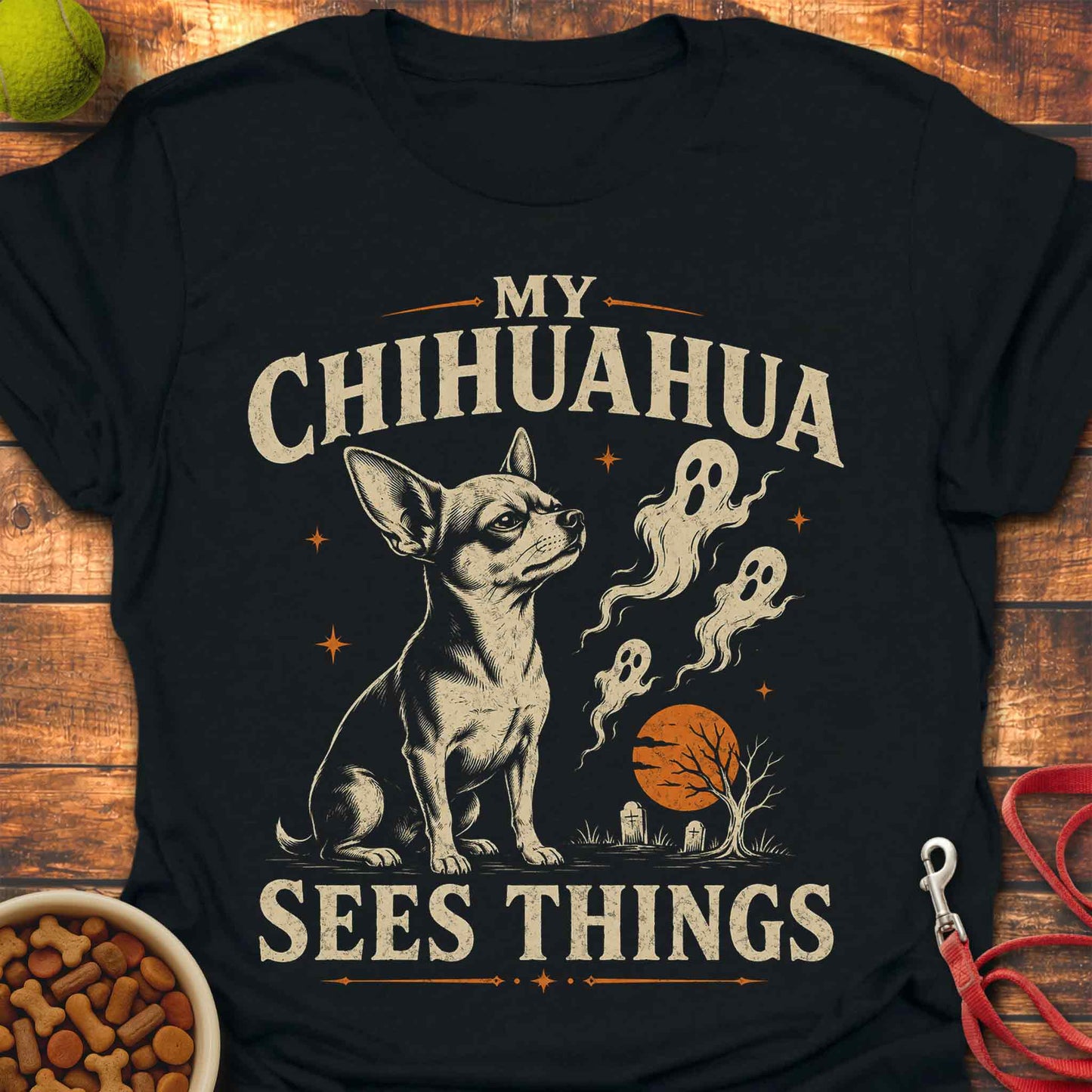 Paranormal Chihuahua Halloween T-Shirt