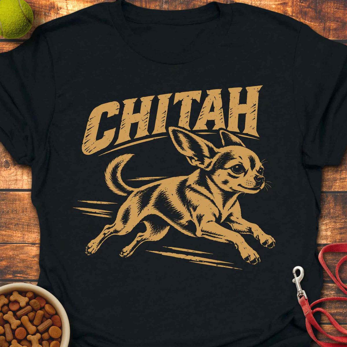Chitah Chihuahua Crew T-Shirt