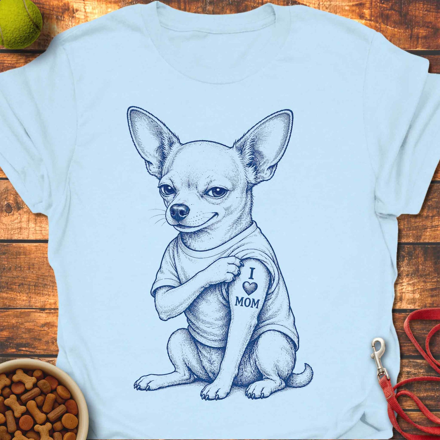 I 🖤 Mom Chihuahua T-Shirt