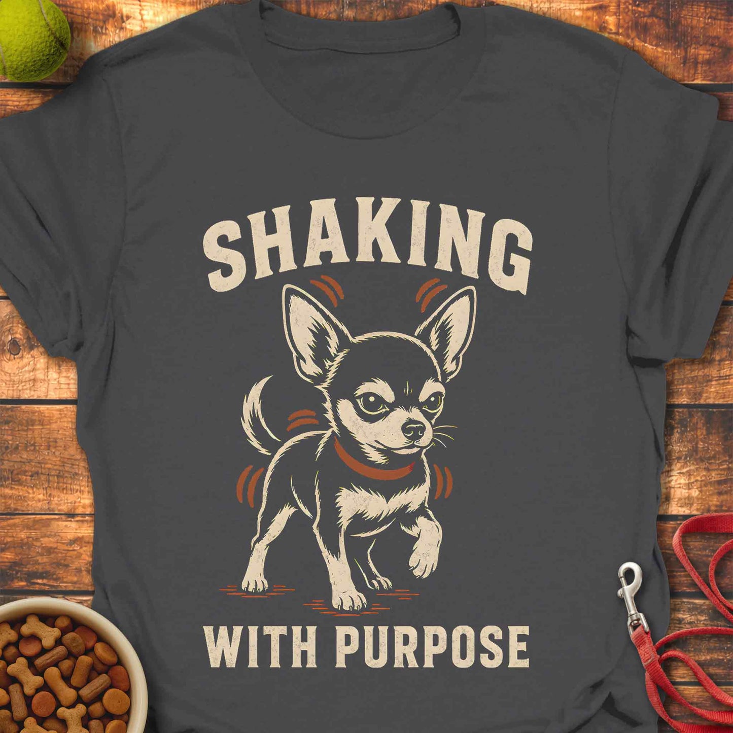 Shaking With Purpose - Chihuahua T-Shirt