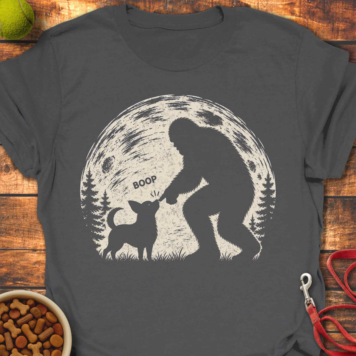 Bigfoot Boop Chihuahua T-Shirt