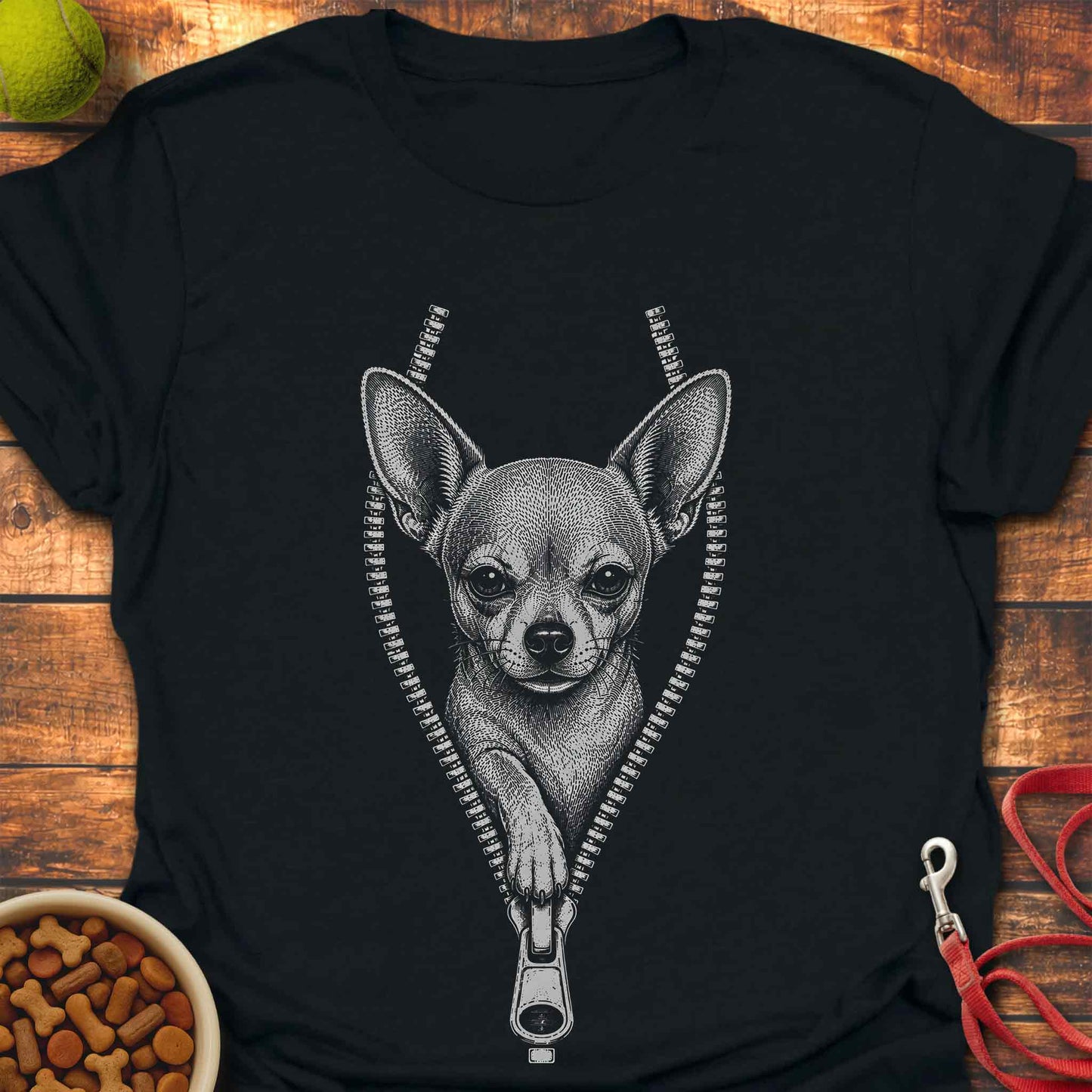 Chihuahua Unzipped T-Shirt