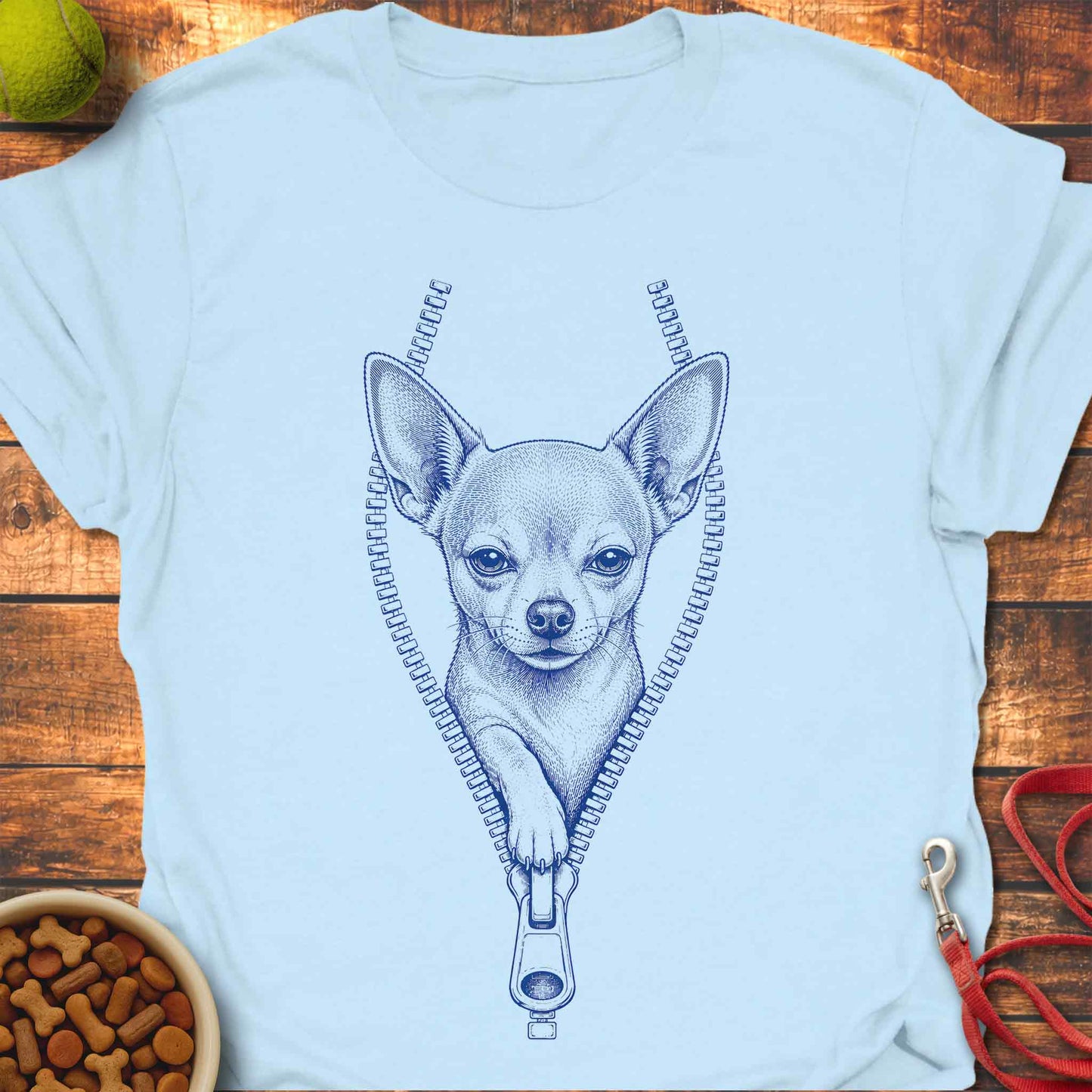 Chihuahua Unzipped T-Shirt