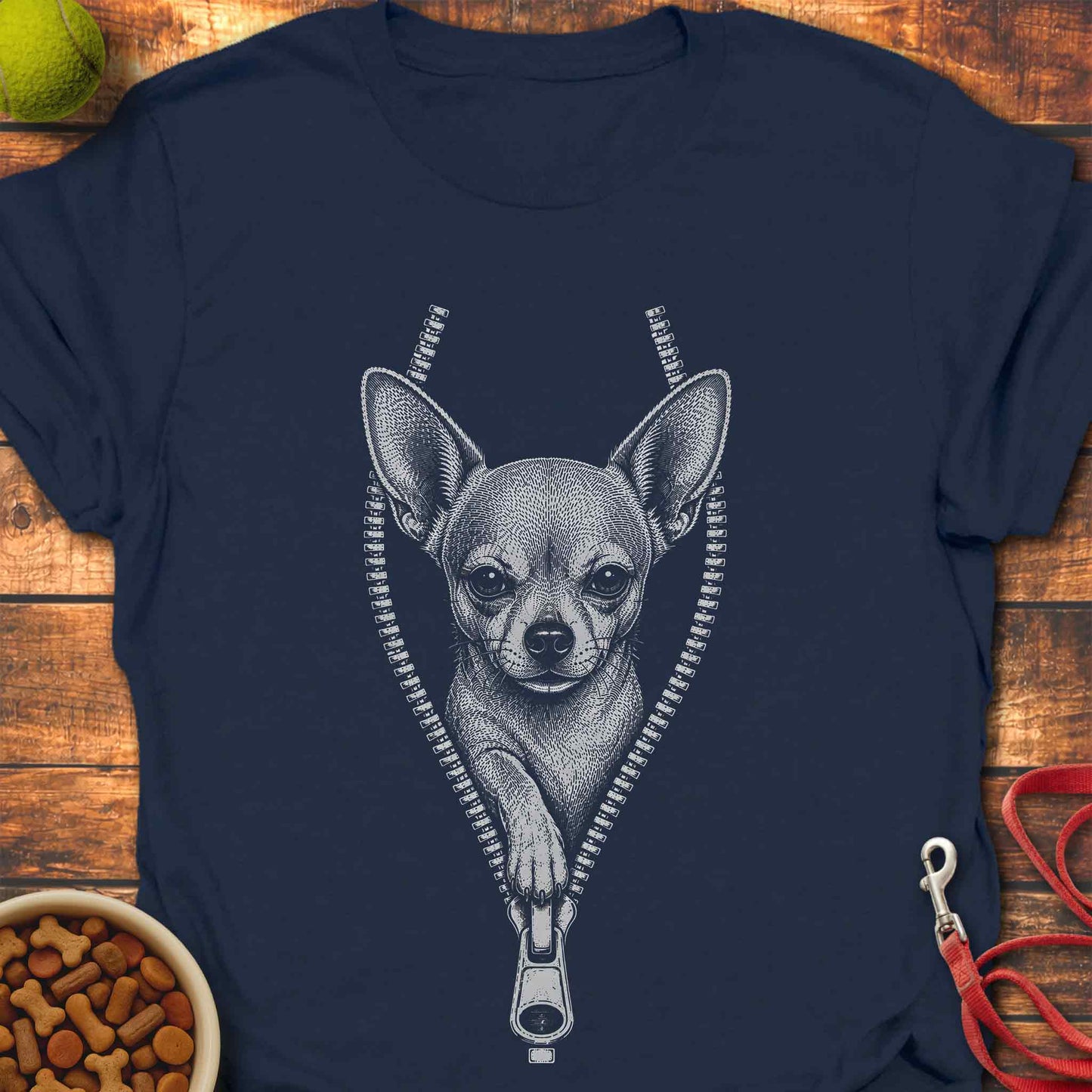 Chihuahua Unzipped T-Shirt
