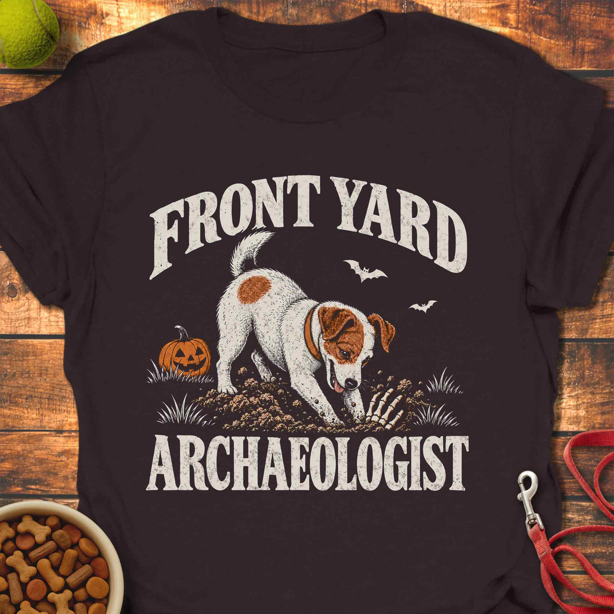 Archaeologist Jack Russell Halloween T-Shirt