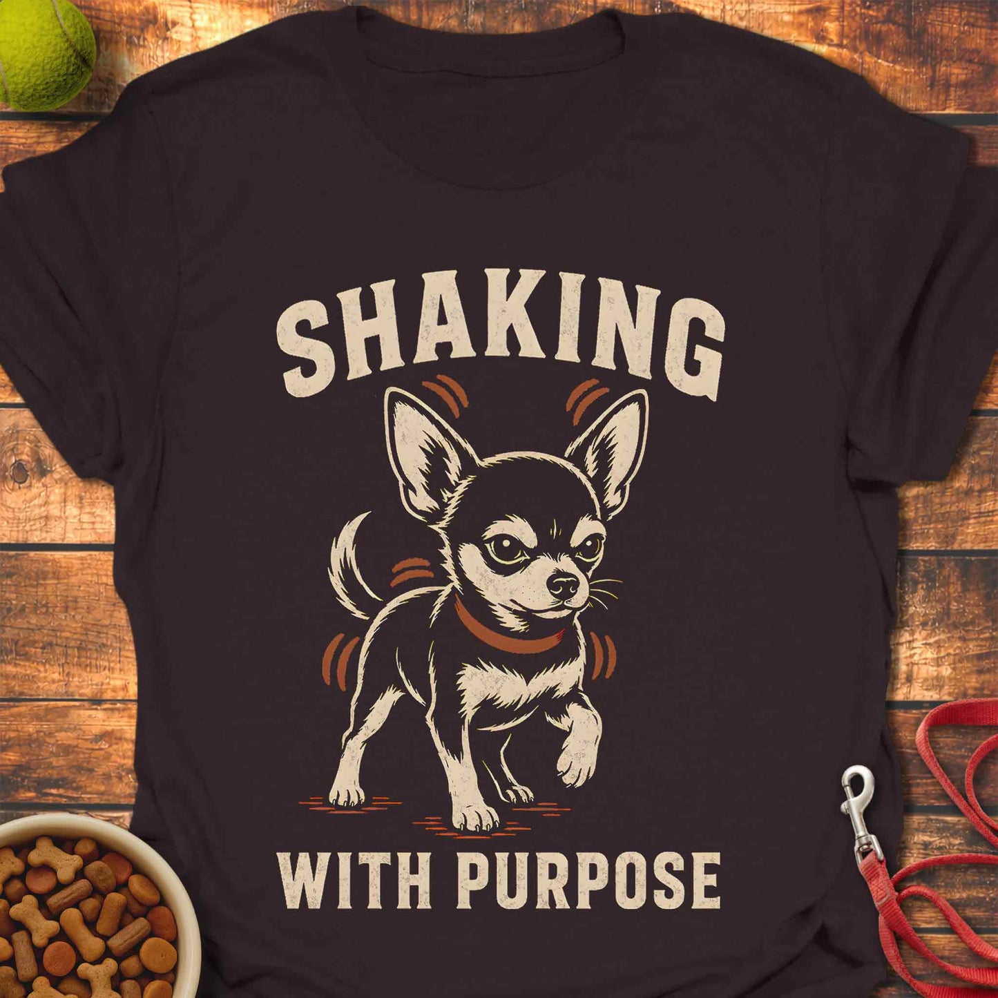 Shaking With Purpose - Chihuahua T-Shirt