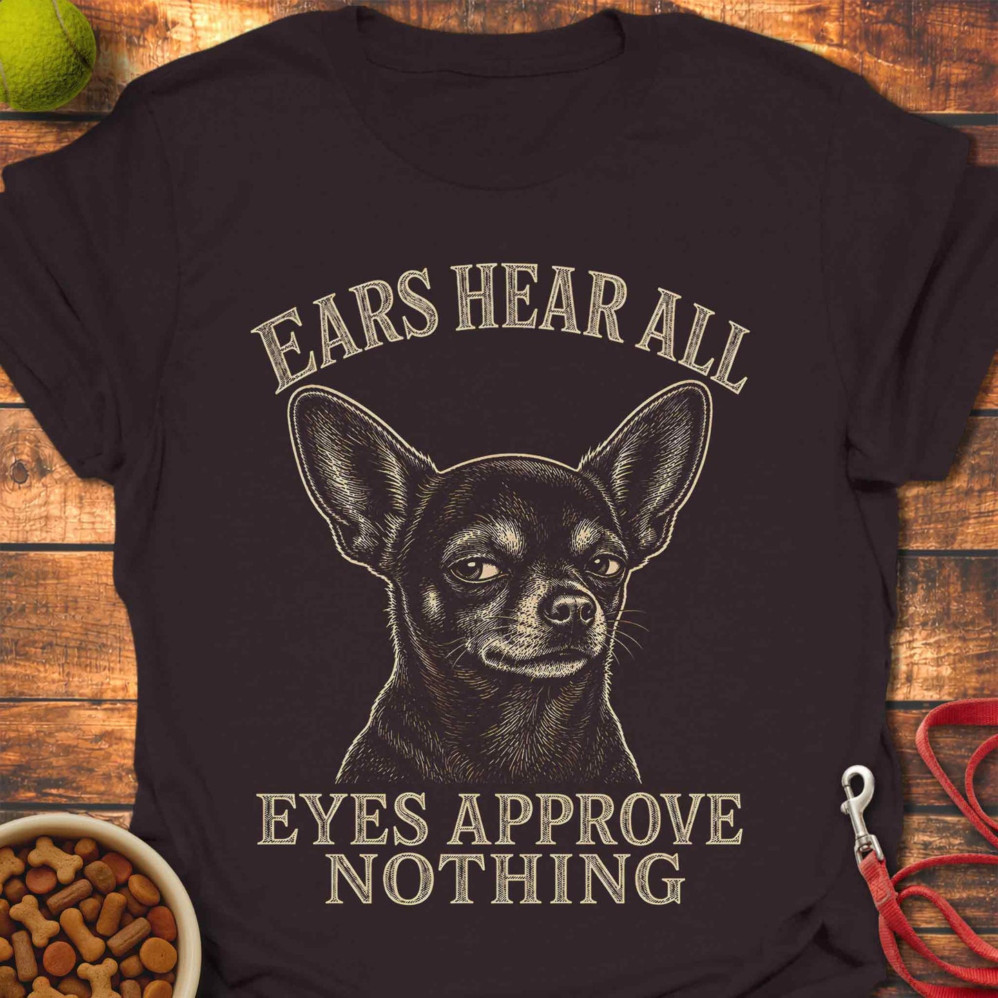 Eyes Approve Nothing Chihuahua T-Shirt