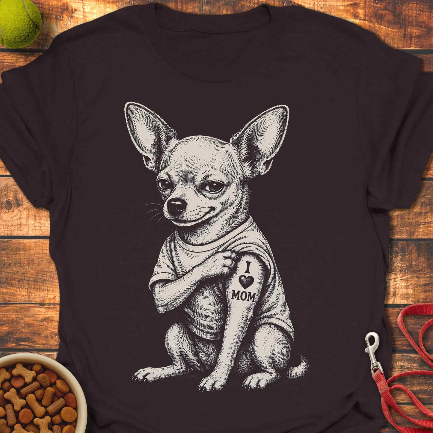 I 🖤 Mom Chihuahua T-Shirt