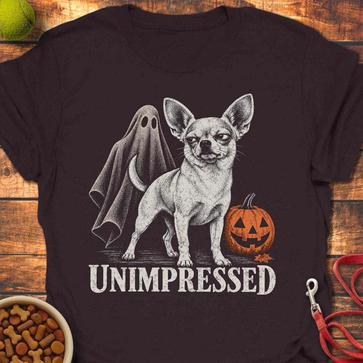 Unimpressed Chihuahua Halloween T-Shirt