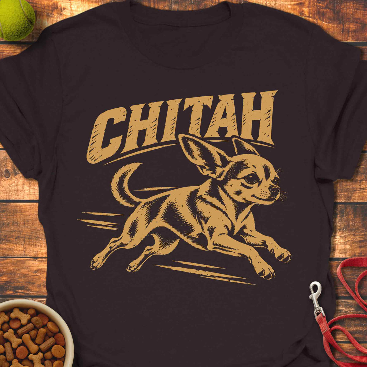 Chitah Chihuahua Crew T-Shirt