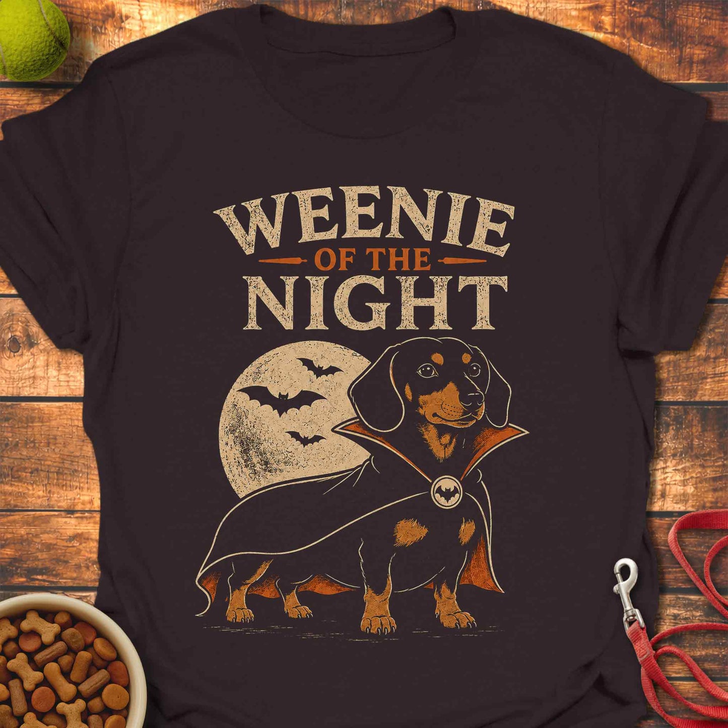 Vampire Dachshund Halloween Dog T-Shirt