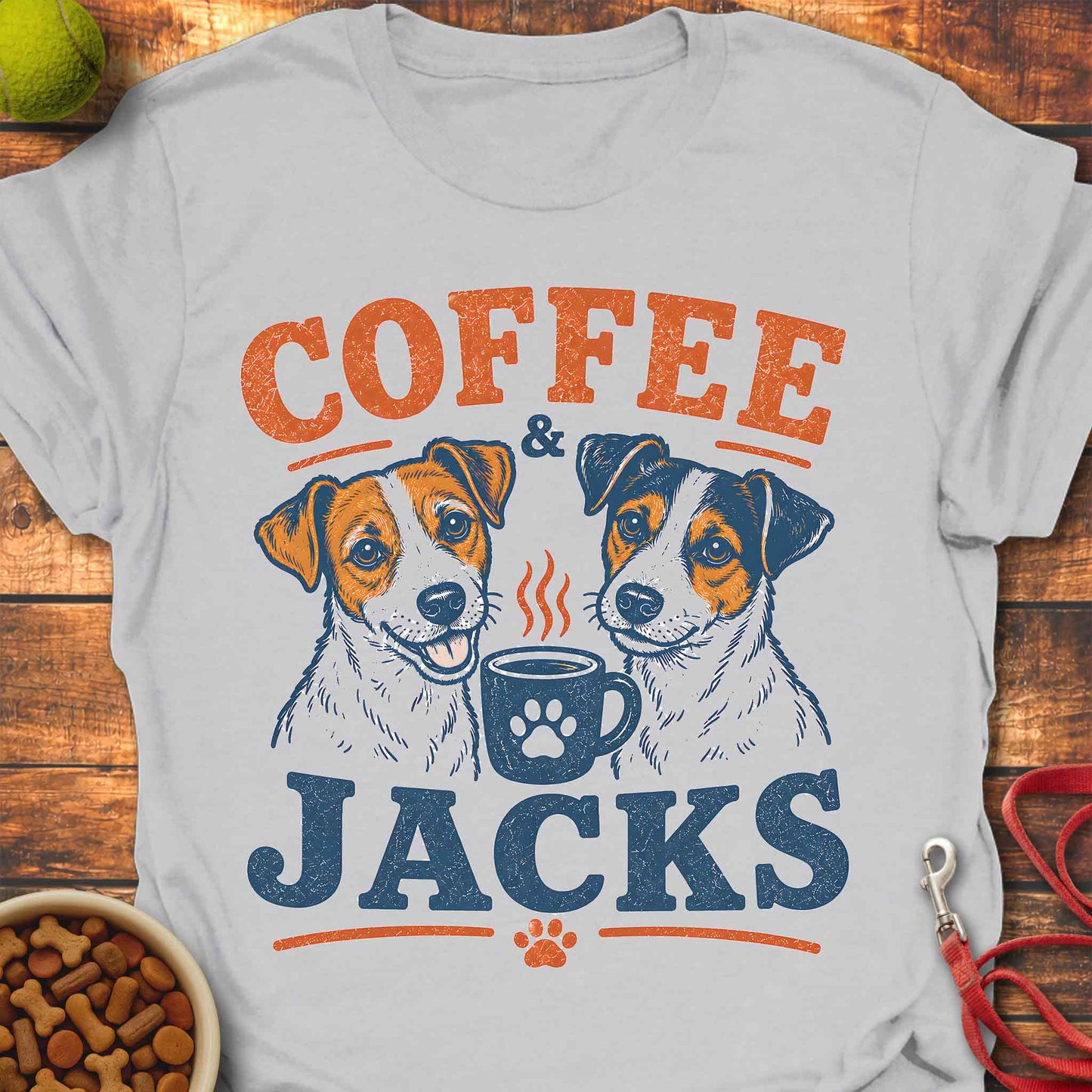 Coffee & Jack Russell T-shirt